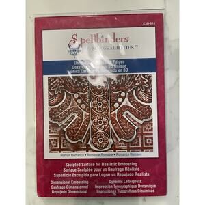 Spellbinders 3D Embossing Folder "Roman Romance" E3D-010 Sculpted Surface 5"x7"